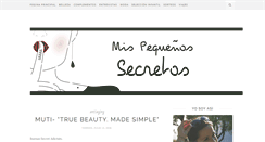 Desktop Screenshot of mispequenossecretos.com