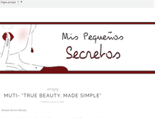 Tablet Screenshot of mispequenossecretos.com